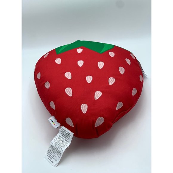 Novogratz Strawberry Indoor or Outdoor Decorative Throw Pillow 20" x 17" - Picture 5 of 10